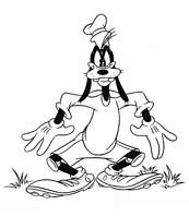 coloriage dingo gardien de but